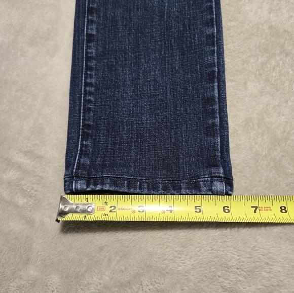 Talbots Dark Blue Straight Leg Jeans Womens Sz 4P(28) Florence Wash Blue Denim - Picture 9 of 9